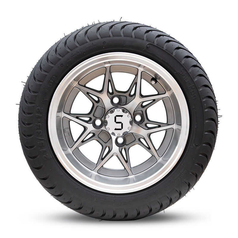 12 ইঞ্চি গল্ফ কার্ট হুইল এবং টায়ার এস সেন্টার ক্যাপ এবং ক্রোম লগ বাদামের সাথে সমন্বয় করে ক্লাব গাড়ির জন্য উপযুক্ত Ezgo ইয়ামাহা গল্ফ কার্ট